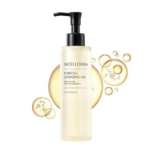 Riman Incellderm Purecell Cleansing Oil | 4.9 fl oz | Gentle Makeup Remover and Hydrating Cleanser | Suitable for Various Skin Types | Lightweight, P