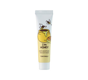 TONYMOLY I'm Honey Deep Moisture Rescue Mask, Travel Size | Korean Sleeping Mask for Dry Skin | Honey & Propolis Extracts Provide Intense Hydration,