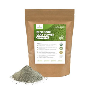 Cosmic Element 100% Pure Calcium Bentonite Clay Powder - Bentonite Clay Food Grade, Vegan, Healing Clay | Skin Care Detox - Deep Pore Cleansing Face