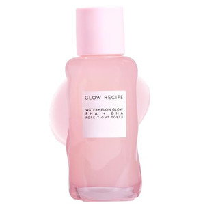 Glow Recipe PHA + BHA Face Toner, Korean Exfoliating Toner for Pores, Gentle Chemical Exfoliant + Hydrating Toner, Watermelon, Cactus Water + Glyceri