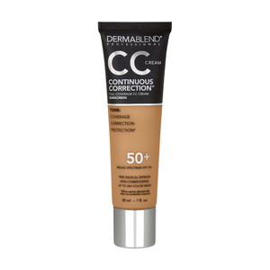 Dermablend Continuous Correction™ Tone-Evening CC Cream Foundation SPF 50+, Full Coverage Foundation Makeup & Color Corrector, Non-Comedogenic , 1