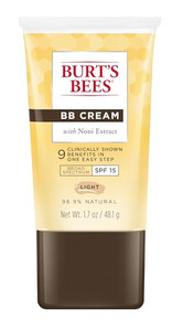 Burt's Bees BB Cream With SPF 15, Broad-Spectrum Sunscreen Tinted Lotion for All Skin Types, 98.9 Percent Natural Origin Skin Care, Light, 1.7 oz. Tu