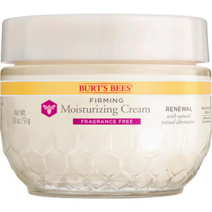 Burt's Bees Renewal Fragrance-Free Firming Moisturizing Face Cream With Natural Retinol Alternative, Firming Face Cream With Bakuchiol, 99 Percent Na