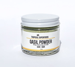 Tropical Superfoods Qasil Powder | Somalia Beauty Secret | Face Mask | Hair Mask | Qasil Mask | Organic | Pure | Premium Quality (2oz)