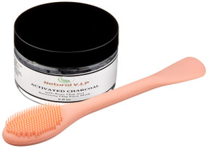 Natural V.I.P. Activated Charcoal Face Mask with Bentonite and Rose Clay and Tea Tree oil