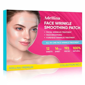 Adellina Facial and Forehead Wrinkle Patches: Face Wrinkle Treatment for Forehead, Smile Line, Under Eye- Anti Wrinkle Patches 192pcs