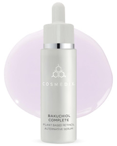 COSMEDIX Bakuchiol Complete Plant-Based Retinol Alternative Face Serum - Hydrating Serum for Fine Lines, Wrinkles & Uneven Skin Tone - Facial Skin Ca