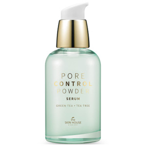 THE SKIN HOUSE Pore Control Powder Serum  Lightweight Sebum-Control Serum with Loess, Tea Tree & Herbal Extracts | Smooth Finish for Oily Skin, kore