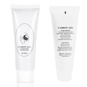 ANKROYU 80ml Carbon Creme Gel, Peeling Facial Cream for Blackhead Removal & Skin Rejuvenation with Light Machine for Laser Skin Treatment & Deep Clea