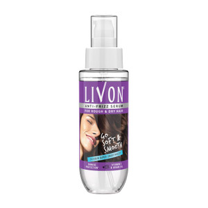 Livon Anti Frizz Serum with Vitamin E & Argan Oil| For Women & Men|For Dry & Rough Hair| 24 hour Frizz Free Smoothness | 3.3 Fl.oz.