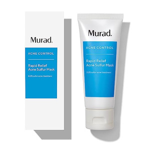 Murad Rapid Relief Acne Sulfur Mask  Clay Mask with Salicylic Acid, 5% Sulfur, and Austrian Peat Reduces Oil, Minimizes Breakouts, Reduces Pimple Si