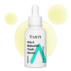TIAM Vita A Bakuchiol Youth Serum, 1.35 fl oz, Anti-Aging Serum for Wrinkles & Dark Spots, Enhances Firmness & Elasticity, Retinol Alternative for Se