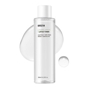 ROVECTIN Calming Lotus Water Toner - pH4.7 Extra Soothing and Hydrating for Trouble Care | 40% Lotus Flower Extract for Purifying | Hyaluronic Acid,