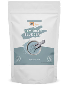 mGanna Cambrian/Serbian Blue Clay 0.5lbs / 227g for Facial Masks, Creams, Body Wraps, Scrubs and Soap Making