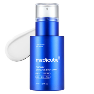 medicube Exosome Shot Zero 2,000 PPM Spicule Facial Serum | Liquid Skin Booster Serum | Exosome, AHA+BHA+PHA | Pore Care, Dead Skin Cells, Skin Textu