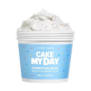 I DEW CARE Wash Off Face Mask - Cake My Day | With Hyaluronic Acid, Self Skin Care, Facial Treatment, Vegan, Cruelty-Free, Paraben-Free, Exfoliating,
