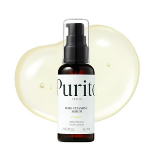 Purito Pure Vitamin C Serum 60Ml / 2.0 Fl.Oz., Natural Ingredients Serum, Vitamin C, Vegan & Cruelty Free, Hypoallergenic, Calming, Fragrance-Free, K