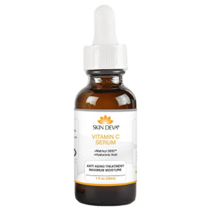 SKIN DEVA 1 oz Serum Vitamin C and Hyaluronic Acid Serum for Face + Matrixyl 3000 Anti Aging Serum, Boost Skin Collagen, Dark Spot Corrector, Anti Wr