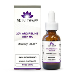 SKIN DEVA 20% Argireline Serum with Matrixyl 3000 Pure Hyaluronic Acid Serum For Face Deep Wrinkle Reducer Anti Aging Tones Skin and Stimulates Colla