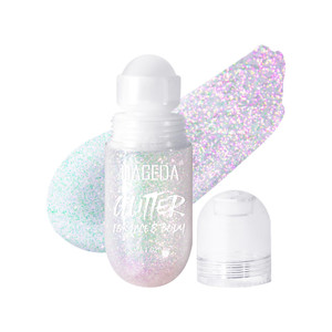 DAGEDA Body Glitter Gel, Roll-on Face Glitter for Mermaid Makeup Festival Rave Accessories, Holographic Hair Glitter Gel,Body Shimmer Halloween Makeu