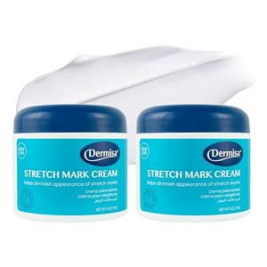Dermisa Stretch Mark Cream | With Cocoa Butter, Vitamin E, Collagen & Elastin | 4 OZ | Pack of 2