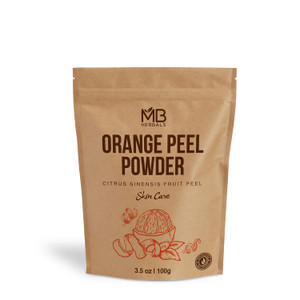 MB Herbals Pure Orange Peel Powder 100 Grams | 100% Pure & Natural | No Preservatives | To Be Used in Face Packs | For External Use Only