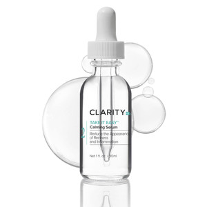 ClarityRx Take It Easy Calming Face Serum, Natural Plant-Based Anti-Redness Treatment for Sensitive Skin & Rosacea (1 fl oz)