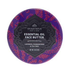 Svasthya Body & Mind Essential Oil Face Butter by Svasthya- Naturally Nurtures Skin & Restores Complexion, Has Shea Butter, Coconut, Argan & Grapesee