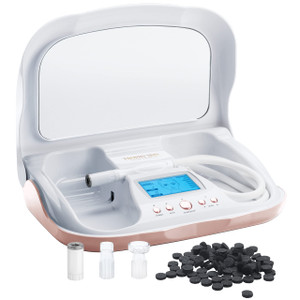Trophy Skin MicrodermMD - At Home Microdermabrasion Kit - Anti Aging and Acne Treatment - Contains Real Diamond and Pore Extractor Tips to Rejuvenate