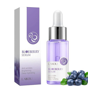 Blueberry Face Serum Sodium Hyaluronic Acid Pure Skin Care Moisturizing Essence for Daily Care, Skin Repair, Brightening Serum for Dark Spots, Fine L
