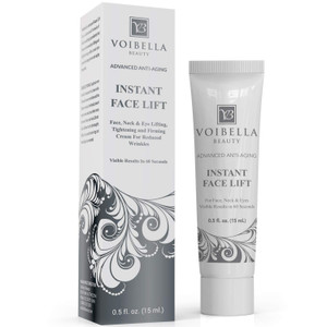 Instant Face Lift Cream - Best Eye, Neck, Face Tightening, Lifting & Firming Serum To Smooth Appearance, Hide Loose Sagging Skin, Puffiness, Fine Lin