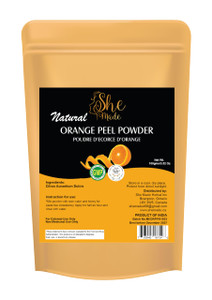 She Made Orange Peel Powder Natural Face Mask and Skin Care | 100gms (3.52 Oz) | Vitamin C Peeling Powder for Skin Care, Face Scrub, Facial Mask | 10