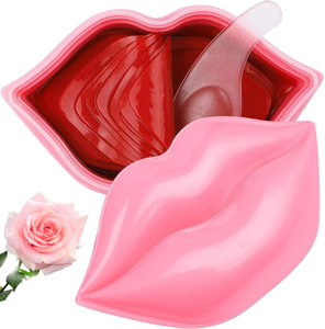 VEZE Lip Masks 20 Pcs, Mask for Dry Lip, Sheets, Collagen Skin Care, Crystal Pads Moisturizing, Anti-Wrinkle, Anti-Aging, Firms & Hydrates Lips, Slee