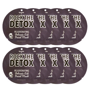 SpaLife Rock the Detox Rejuvenating Volcanic Ash Facial Mask 10 count