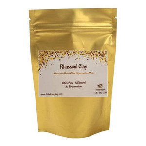 Rhassoul Clay (Ghassoul Clay) 1/2 Lb - Detoxifying and Rejuvenating clay - Moroccan Lava clay - Great for hair - DIY natural facial - Great for makin