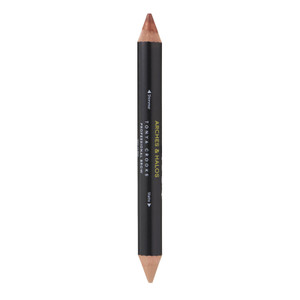 Arches & Halos Brow Highlighting and Concealer Crayon - Tan - Shaping and Shimmer Eyebrow Stick and Highlighter Duo - Soft, Ultra Creamy Formula - De