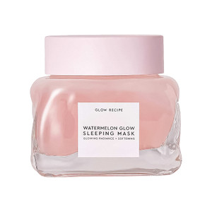 Glow Recipe Mini Watermelon Sleeping Mask - Hydrating, Pore Refining Overnight Face Mask with AHAs, Hyaluronic Acid + Pumpkin Seed Extract - Anti-Agi