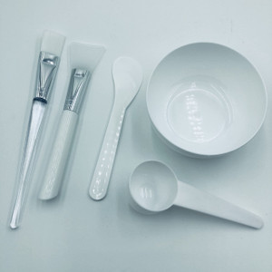 Face Mask Mixing Bowl Set, 5 in 1 DIY Facemask Mixing Tool Kit with Facial Mask Bowl Stick Spatula Silicone Face Mask Brush & Premium Soft Face Brush
