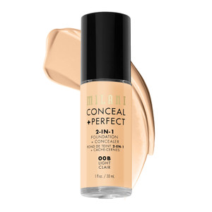 Milani Conceal + Perfect 2-in-1 Foundation + Concealer for a Flawless Complexion, Under Eye Corrector, Cover Redness and Imperfections, Waterproof an