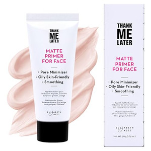 Elizabeth Mott Thank Me Later Face Primer - Mattifying Makeup Base Primer for Shine and Oil Control - Pore Minimizer, Smooths Wrinkles and Fine Lines