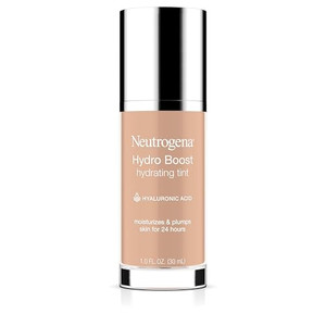 Neutrogena Hydro Boost Hydrating Tint Foundation Makeup for Dry Skin, with Hyaluronic Acid, Lightweight Oil-Free Water Gel, Non-Comedogenic, 30 Buff