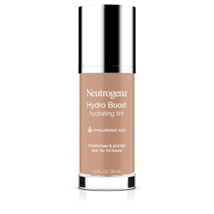 Neutrogena Hydro Boost Hydrating Tint Foundation Makeup for Dry Skin, with Hyaluronic Acid, Lightweight Oil-Free Water Gel, Non-Comedogenic, 50 Soft