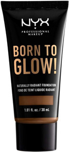 NYX PROFESSIONAL MAKEUP Born To Glow Naturally Radiant Foundation, Medium Coverage - Mocha