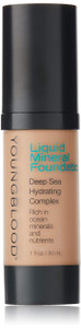 Youngblood Clean Luxury Cosmetics Liquid Mineral Foundation, Capri | Dewy Mineral Lightweight Full Coverage Makeup for Dry Skin Poreless Flawless Tin