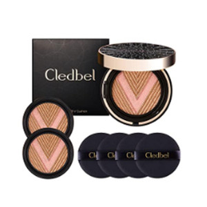 Cledbel Miracle Power Super Cover Cushion SPF50+/PA+++ 13g+Refill 2ct + Puff 4ct (No 23)