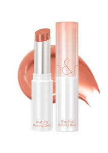 rom&nd Glasting Melting Lip Balm 01 Coco Nude | Vegan Tinted Hydrating Glossy Lip Color for Dewy Shine & Subtle MLBB Effect | Non-Sticky, Plant-Based