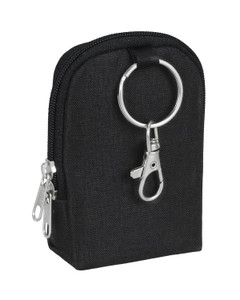 Meiiy Lip Balm Holder, Portable Lipstick Sleeve Pouch With Hook - Large Chapstick Holder, Stocking Stuffers, Small Gift for Women (Black)