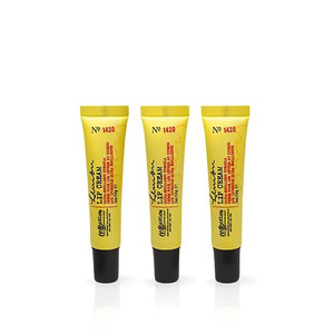 C.O. Bigelow Lemon Lip Cream Tubes, Pack of 3 Lemon Lip Balms with Shea Butter, Bulk Lip Balm Set, 0.5 oz