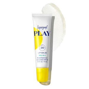 Supergoop! PLAY Lip Balm SPF 30 with Mint, 0.5 fl oz - Broad Spectrum SPF Lip Balm with Hydrating Honey, Shea Butter & Sunflower Seed Oil - Great for