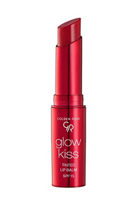 Golden Rose Cosmetics Glow Kiss Tinted Lip Balm with SPF15, Vegan Formula (Strawberry)